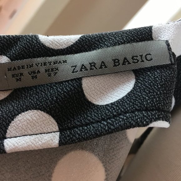 ZARA BASIC Polka Dot Dress - Picture 4 of 4